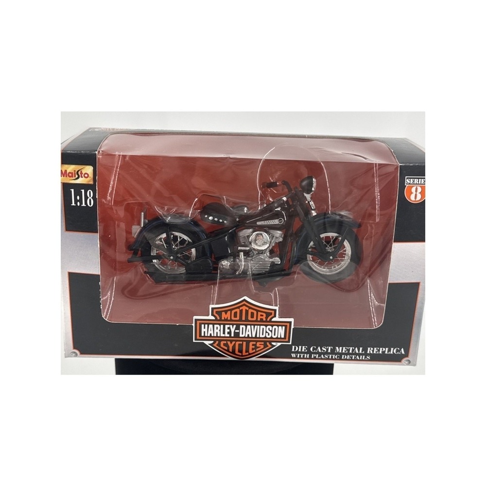 Harley‎ Davidson 1948 FL Panhead 1:18 Die Cast 2000 Maisto Series 8 #31760 NEW